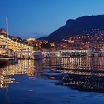  Adomas Svirskas Monaco port at night. An evening in Monaco during Monaco Grand Prix 2009 