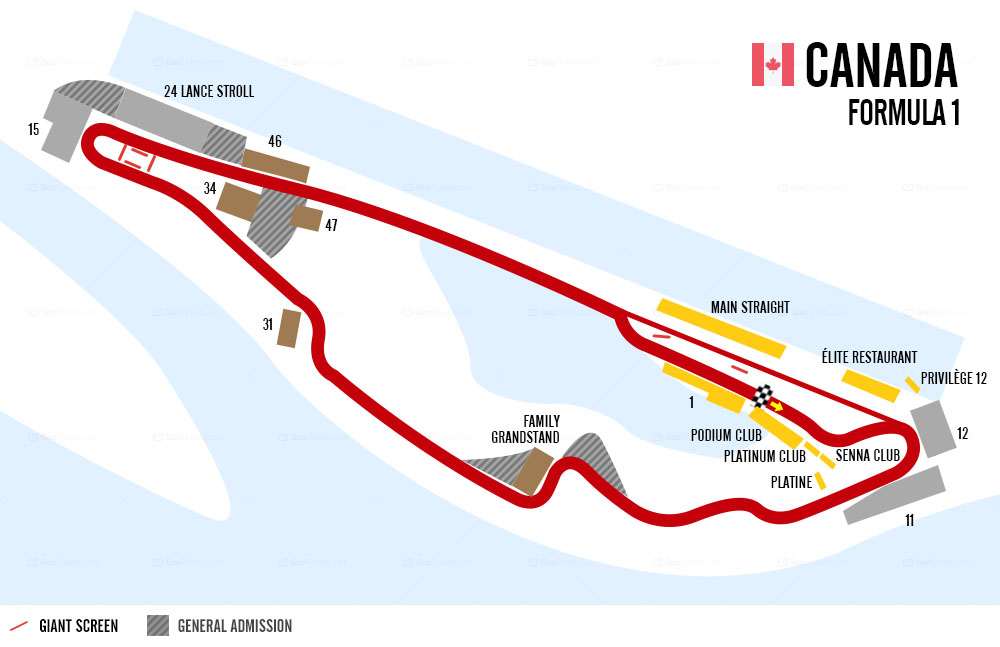 F1 Circuit Map Canada Goo 